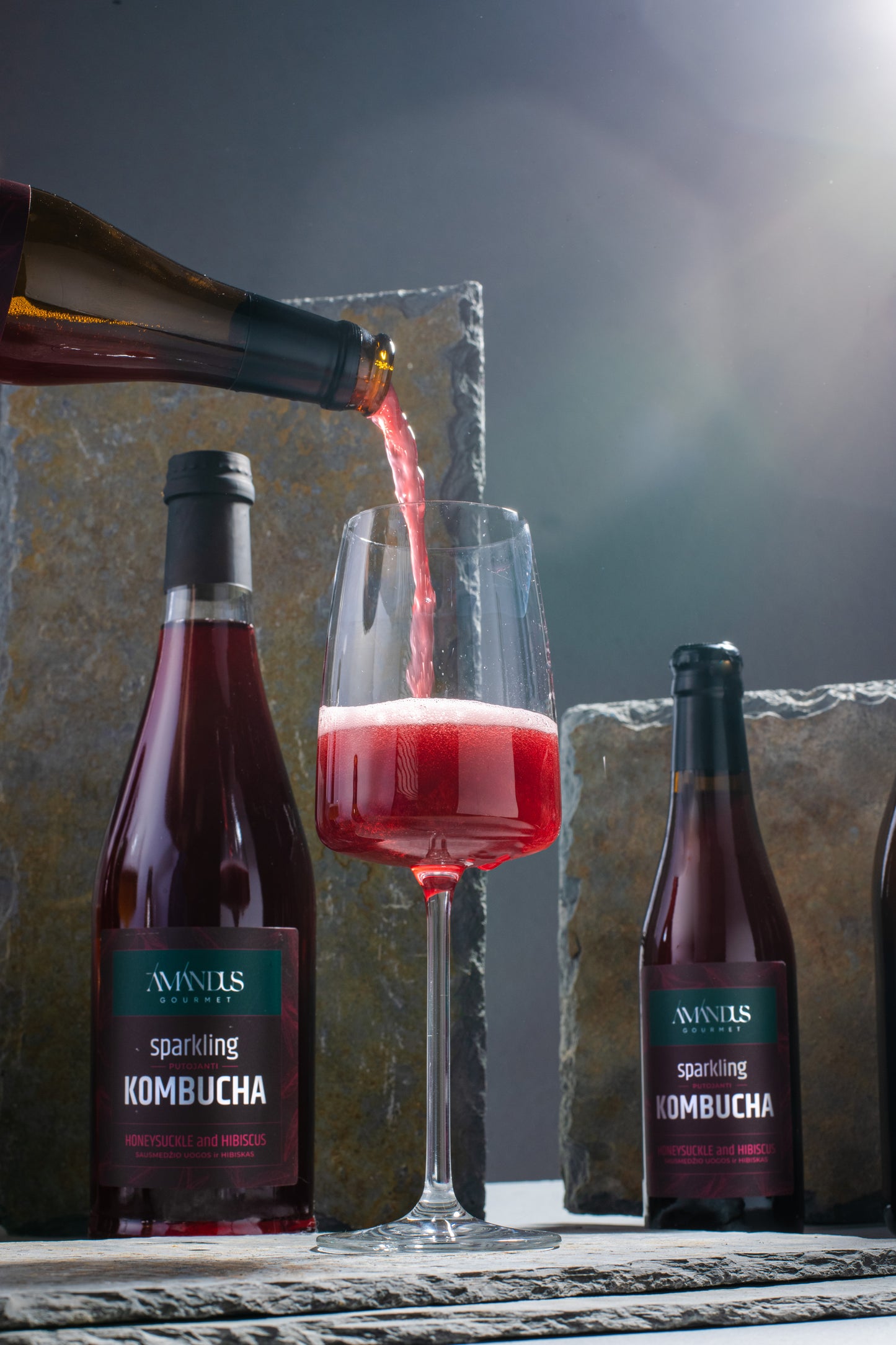 Honeysuckle and Hibiscus Kombucha