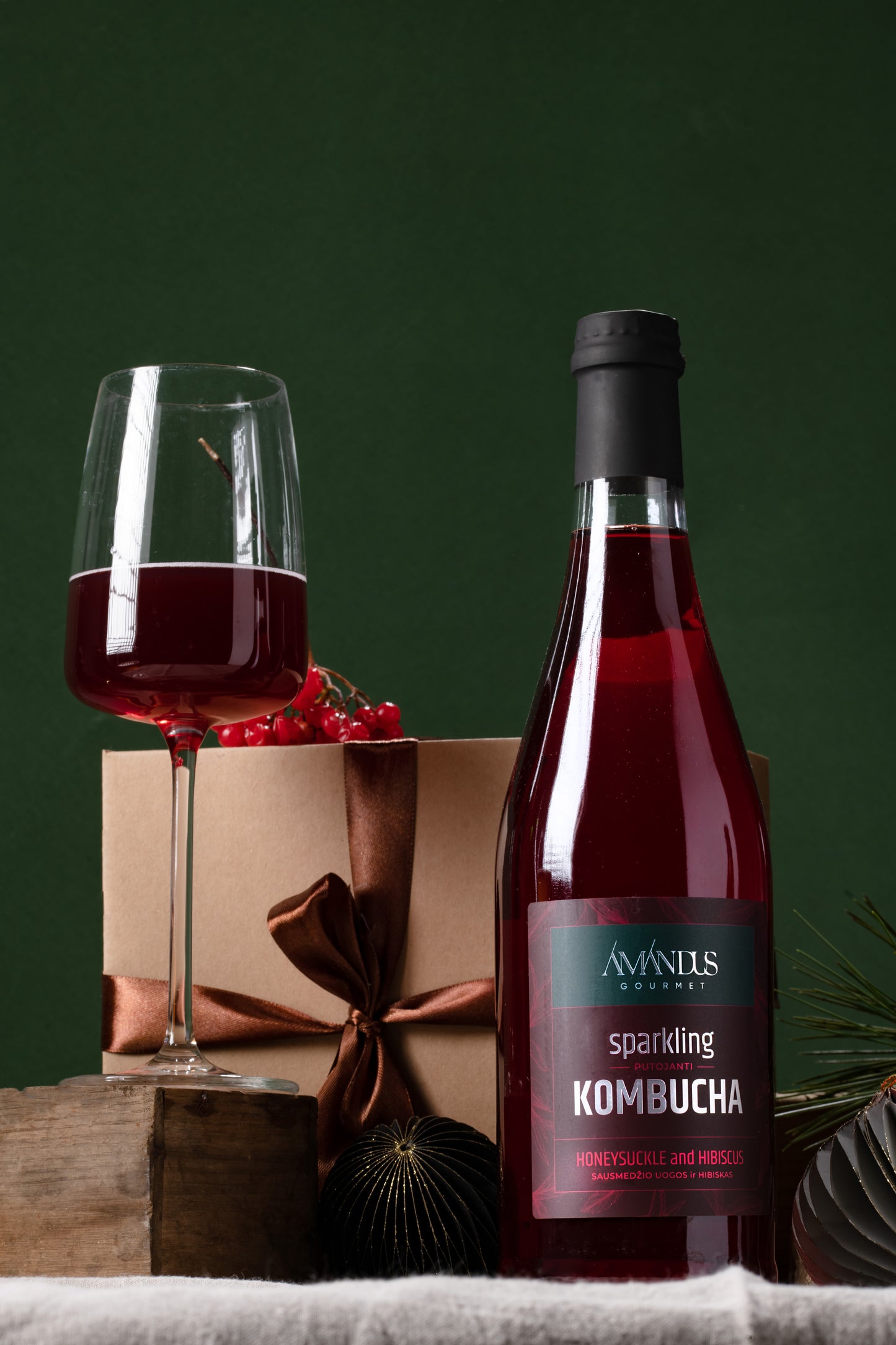 Honeysuckle and Hibiscus Kombucha