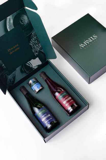 Large gourmet gift set: two kombuchas and spices