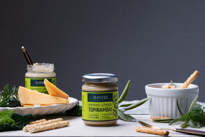 CREAMY JERUSALEM ARTICHOKE SPREAD WITH MATURED HARD CHEESE